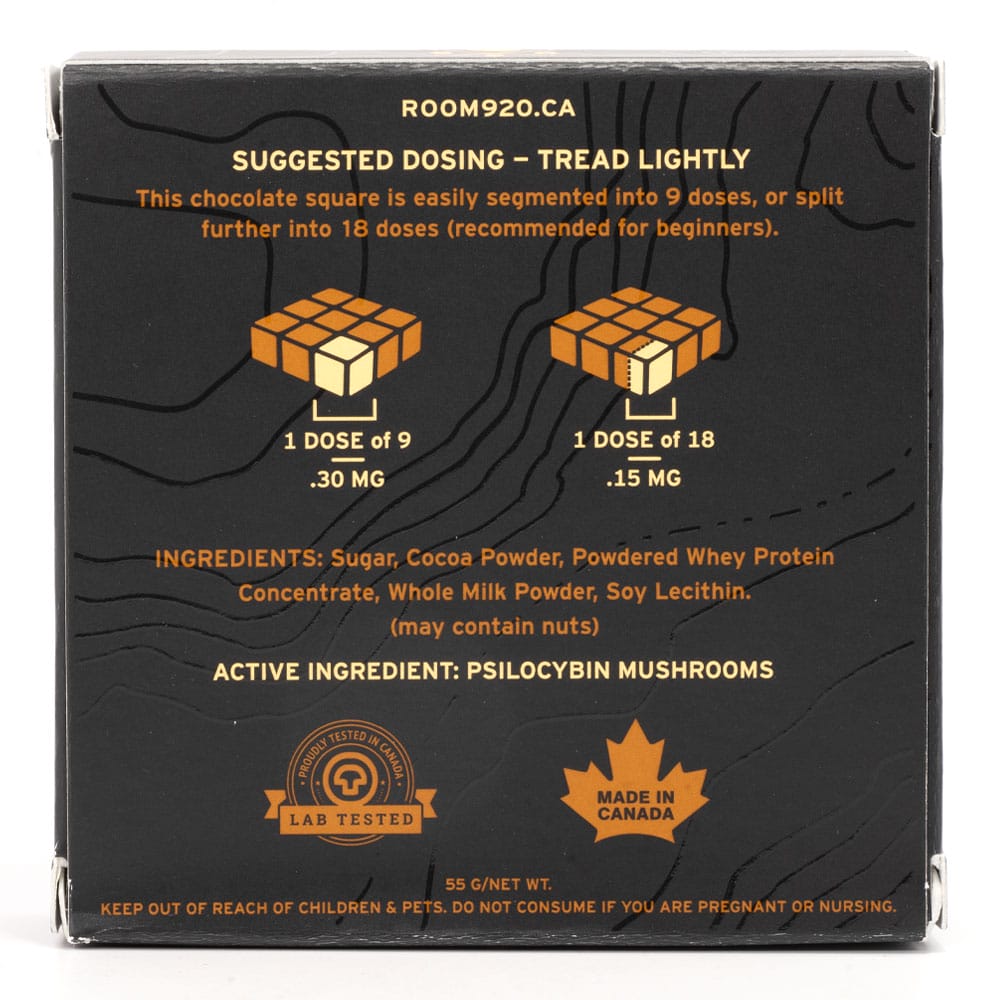 Room 920 – Mushroom Chocolate Bar - Dark Chocolate