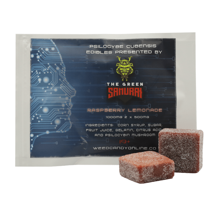 The Green Samurai – Shroom Gummies – Raspberry Lemonade
