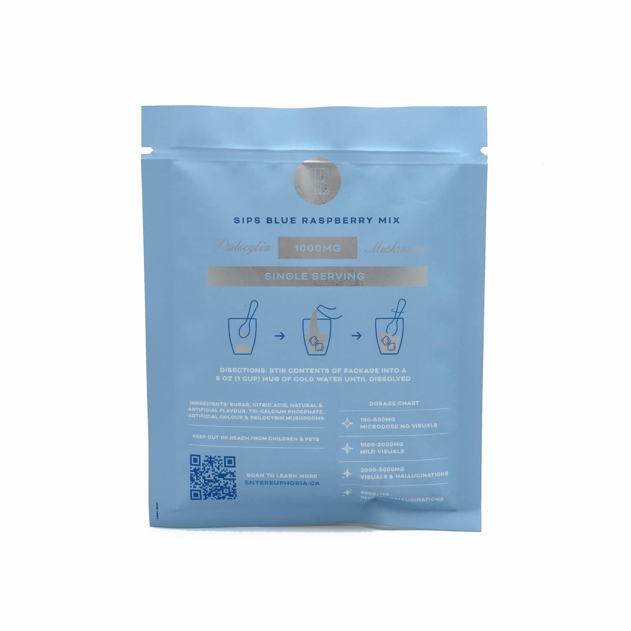 Euphoria Sips Mix Blue Raspberry 1000mg